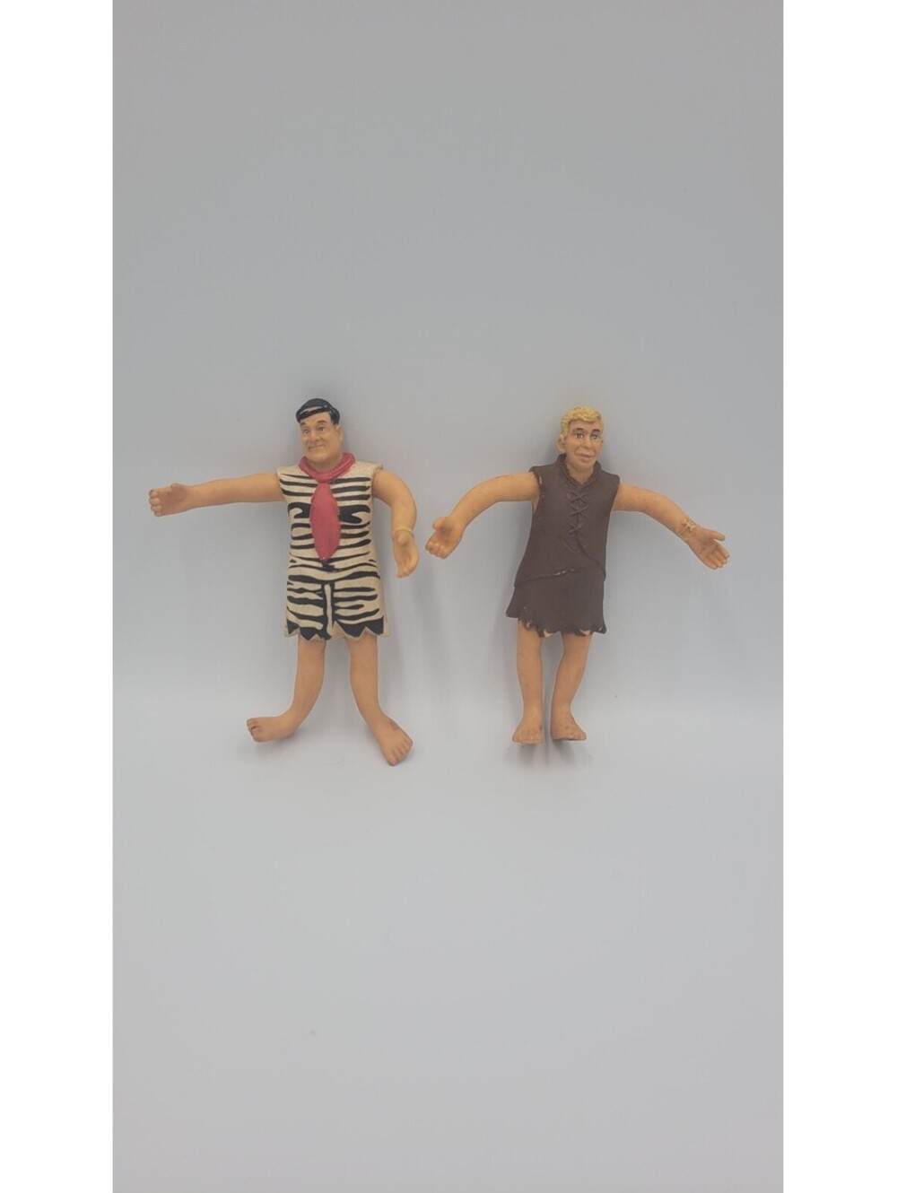 Vintage Flintstones Fred Flintstone and Barney Rubble Collectible Figurines Set
